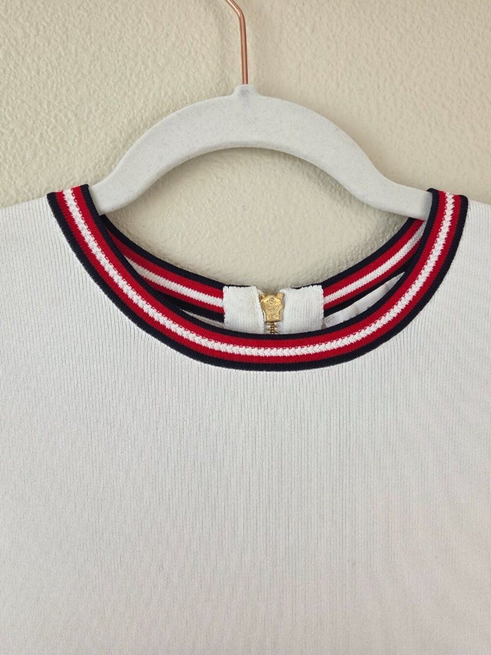 Ted Baker Apryll Sleeveless Knit Skater Dress Size 2 / 6 White Stretch A-Line - Picture 7 of 13